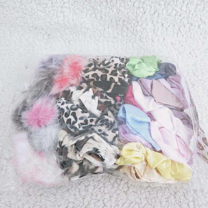 Hair Scrunchies Includes Satin Silk Velvet
