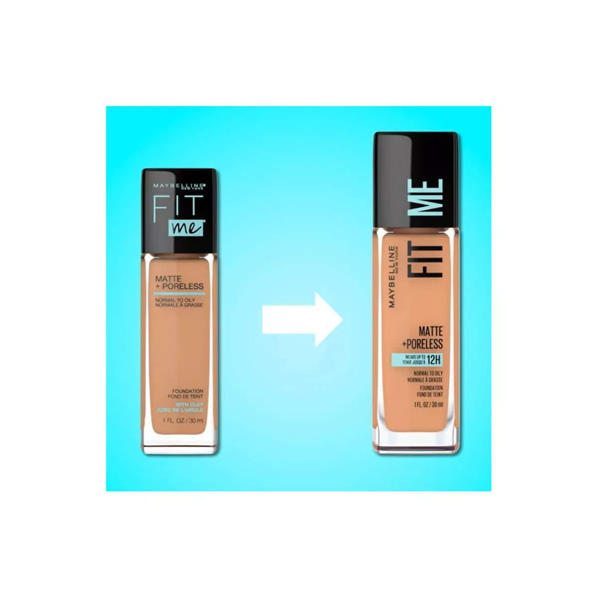 Maybelline Fit Me Matte + Poreless Oil Free Liquid Foundation - 1 Fl Oz