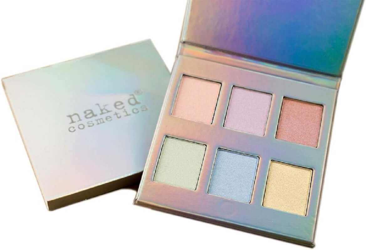 Highlighter Makeup Eyeshadow Pallet - Holographic Eyeshadow Make up Pallets for Women - Makeup Highlighter for Face & Body - Holographic Highlighter Palette 6 Shades