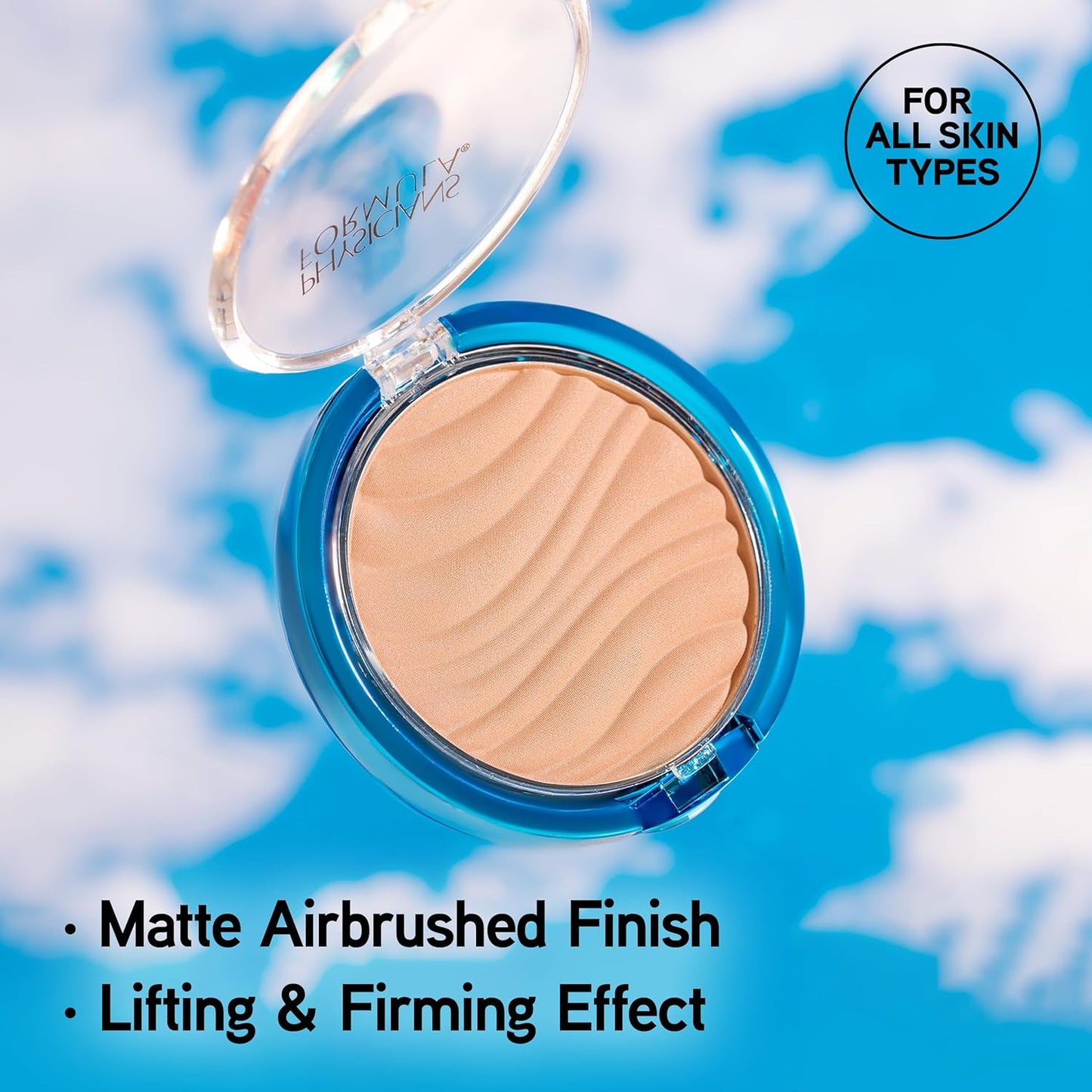 Physicians Formula Mineral Wear Talc-Free Airbrushing Pressed Powder, Full Coverage Mineral Face Powder for Sensitive Skin – Beige