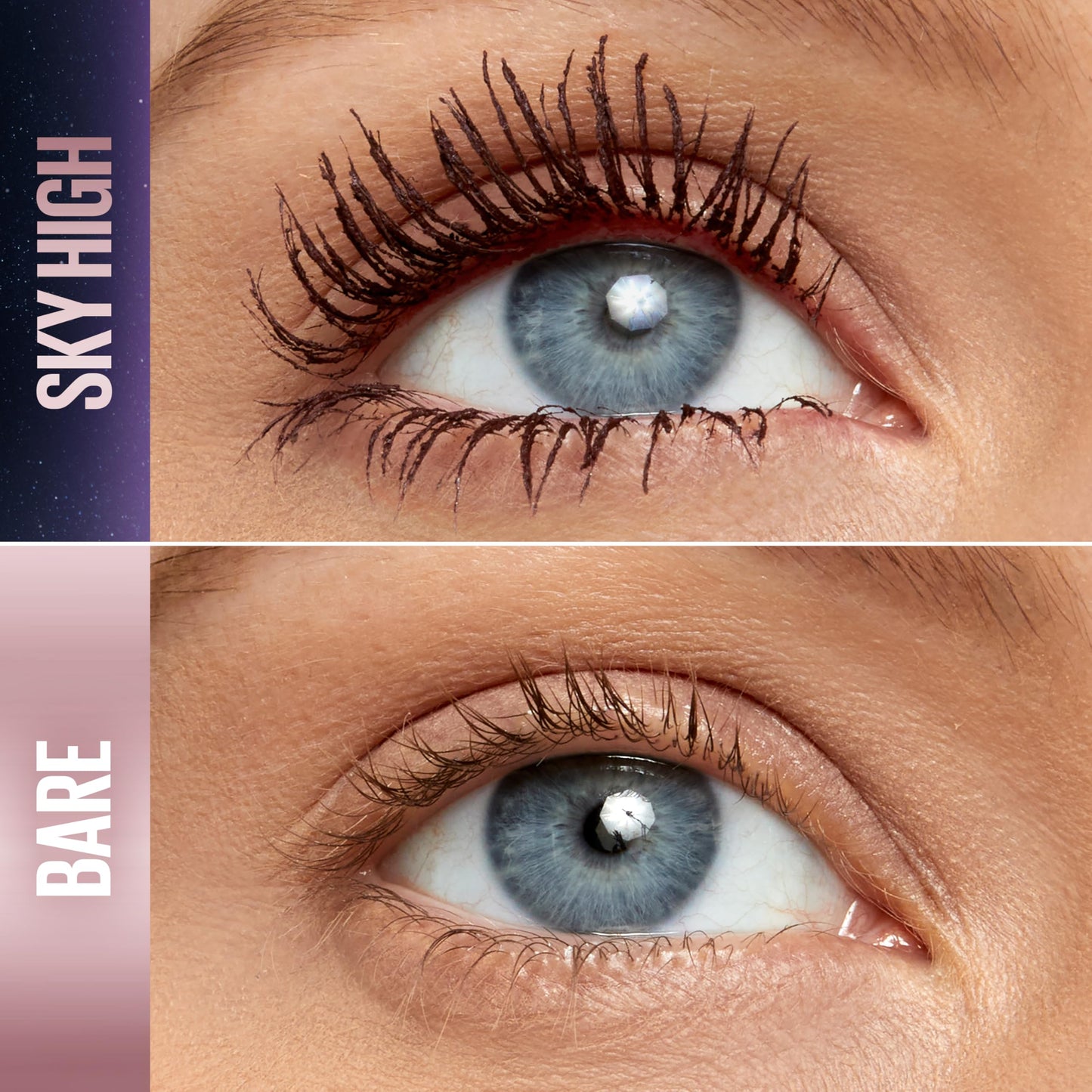 Maybelline Lash Sensational Sky High Washable Mascara Makeup, Volumizing, Lengthening, Defining, Curling, Multiplying, Buildable Formula, Blackest Black, 1 Count