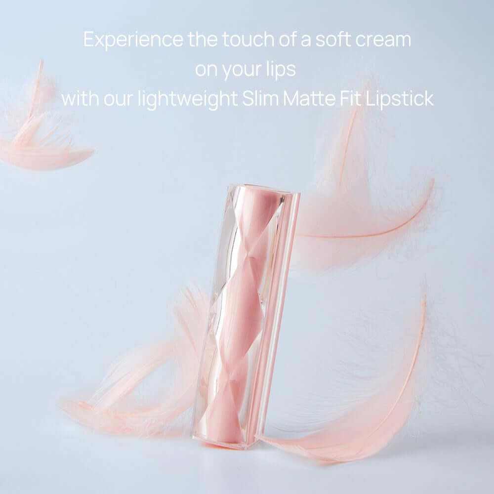 Cream Matte Lipstick, Pigmented Long Lasting Velvet Finish, Creamy Soft Texture, Full Coverage, Lightweight, Moisturizing, Hydrating Lipstick for Women, ROSE BIEGE, 0.19 Fl Oz