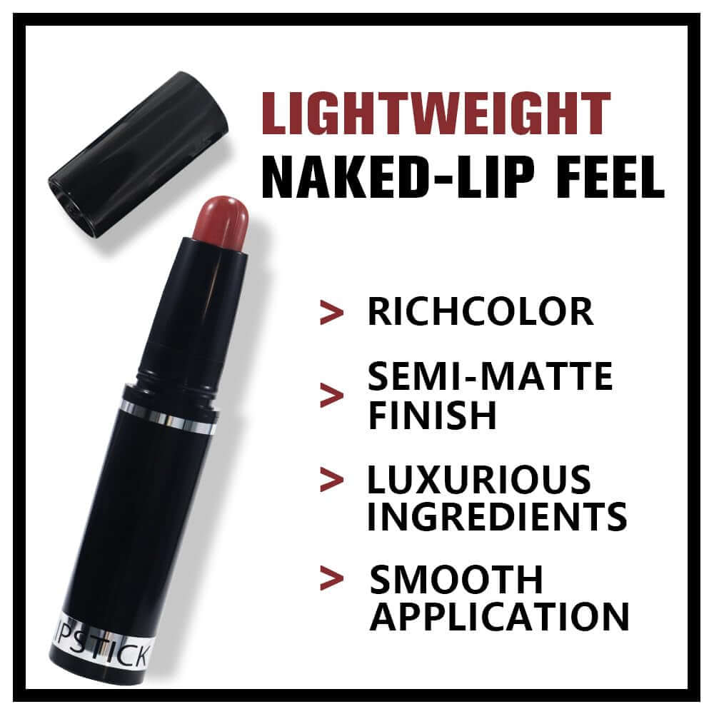 Brown Matte Lipstick Crayon Pencil Set,Velvet Lip Stick for Women 24 Hour Long Lasting Waterproof Lip Liner,Magic Lipstick 24 Hours Original Lip Liner Makeup Stain Long Lasting Waterproof