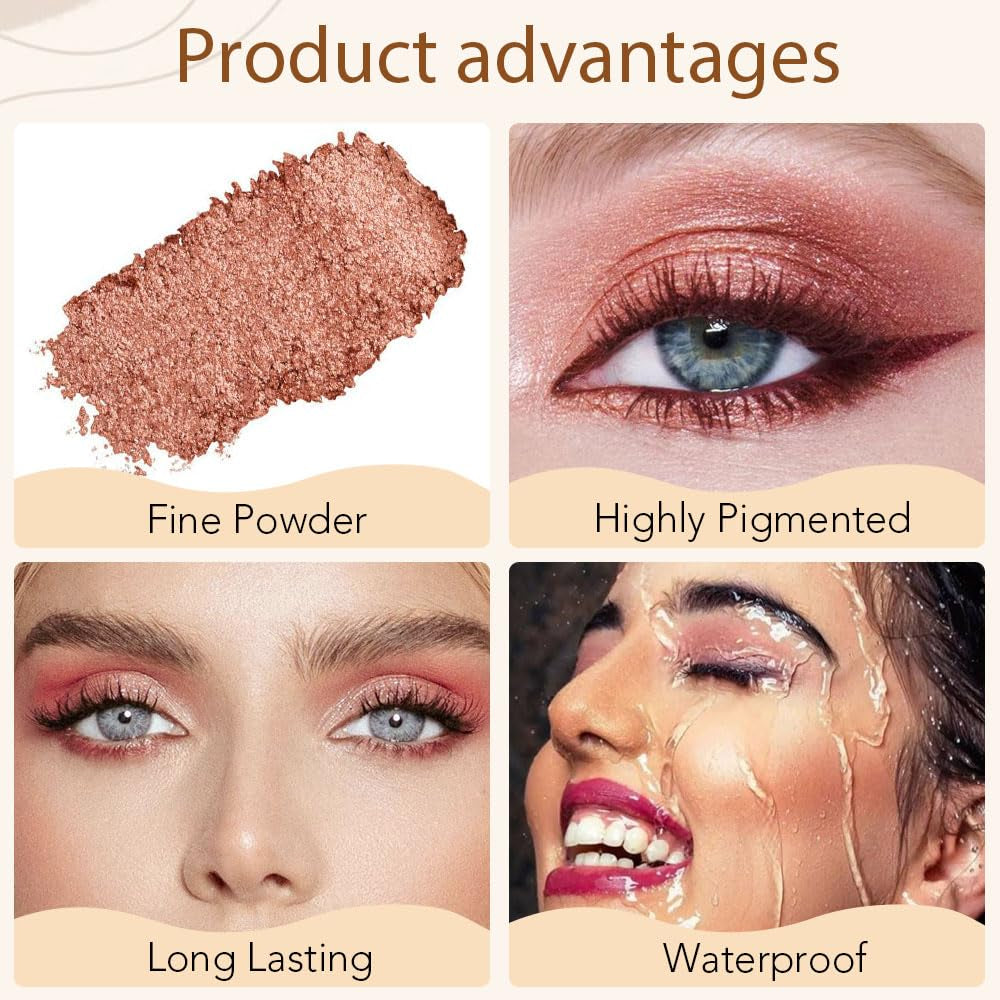 Neutral Nude Pink Eye Shadow Palette, Metallic and Shimmer Magic Eyeshadow Makeup, Velvety Pigmented Creamy Formula, Four Way Quad Eye Shadow Palette for Old Women, (01#Nude Pink)