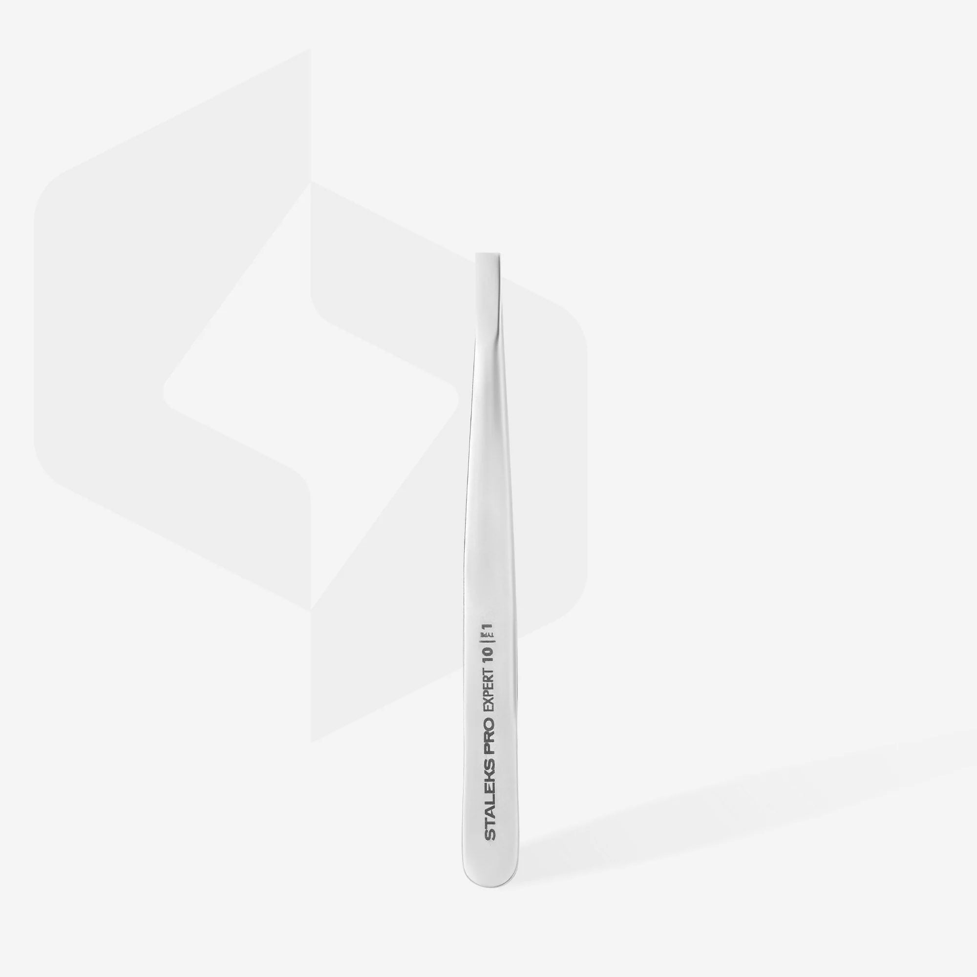 Staleks Eyebrow Tweezers Expert 10 Type 1 (Wide Straight)