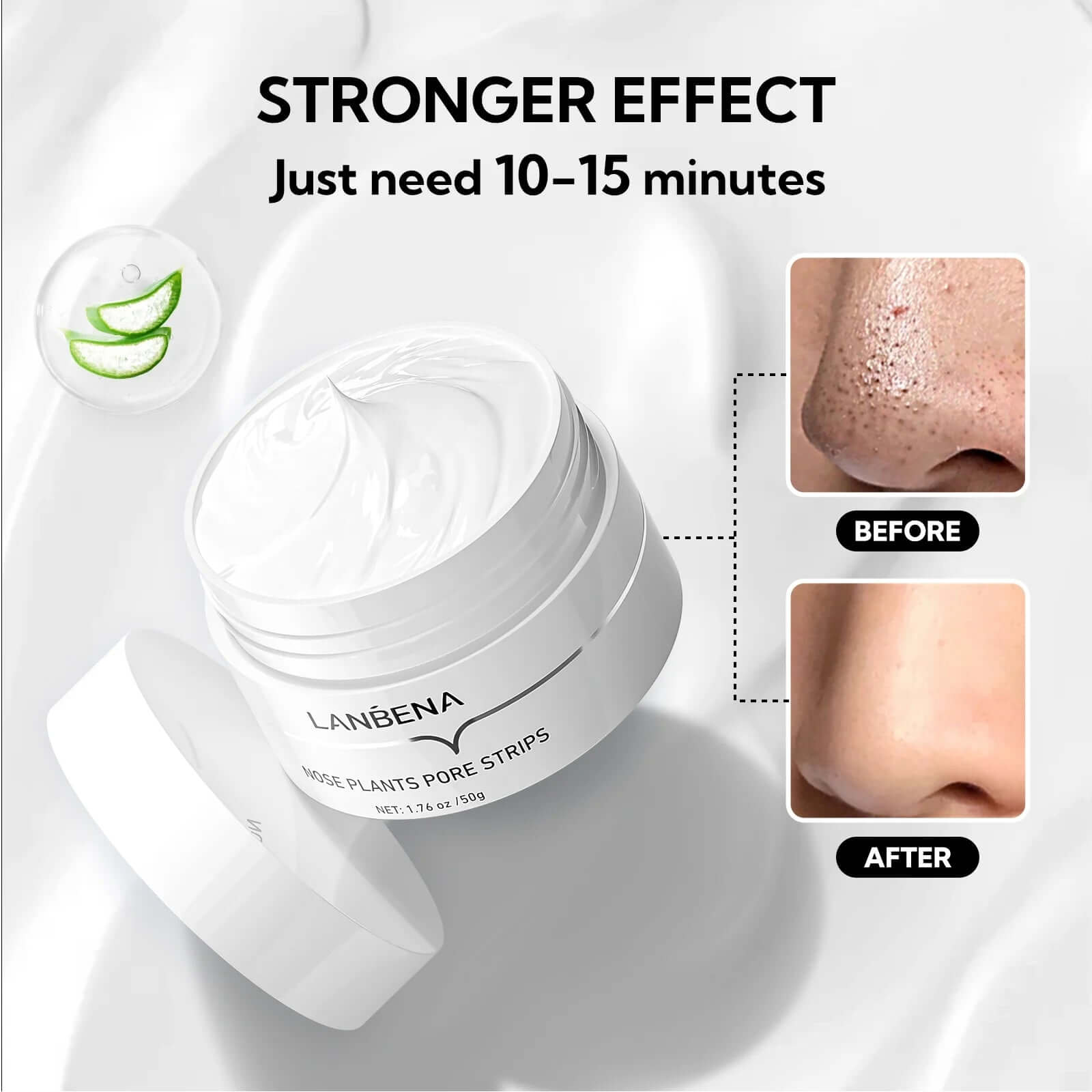 Pore Strips (50G/1.76 Oz)+100Pcs Nose Strips with Blackhead Remover, Black Head Remover for Face, Blackhead Remover Mask, Nose Strips for Blackheads