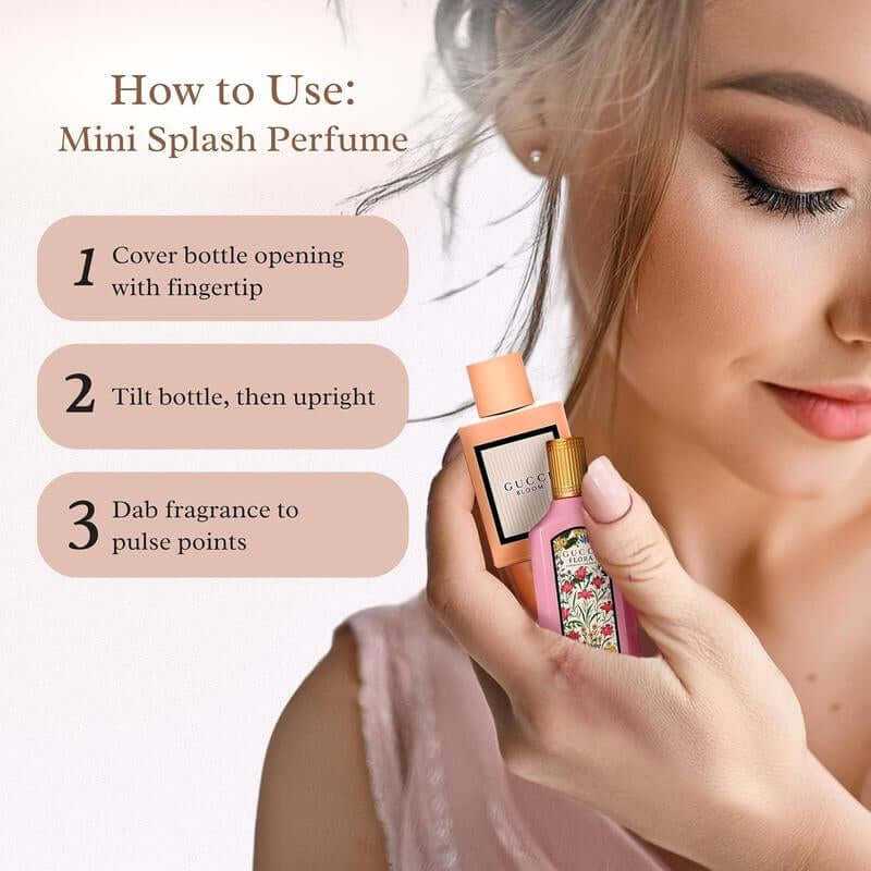 Gucci Flora Gorgeous Gardenia & Bloom Perfume Set for Women - 4 Mini Travel Size Splashes