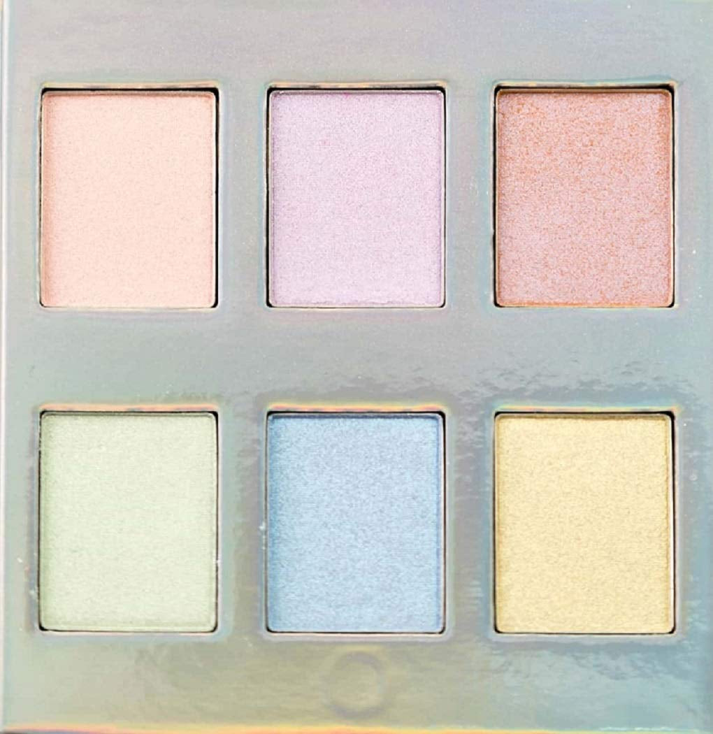 Highlighter Makeup Eyeshadow Pallet - Holographic Eyeshadow Make up Pallets for Women - Makeup Highlighter for Face & Body -  Holographic Highlighter Palette 6 Shades