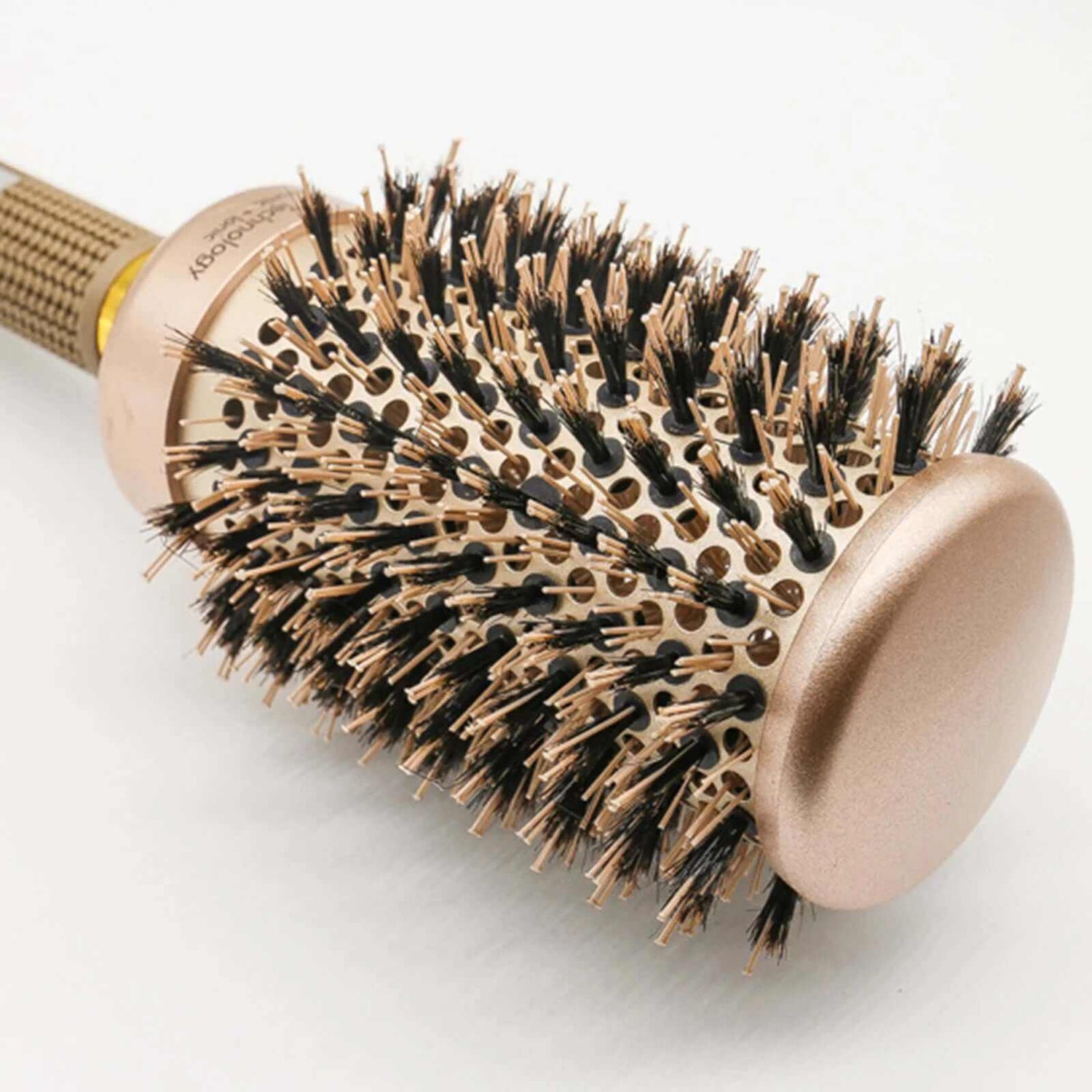 2 Inch round Hair Brush for Blow Drying, Boar Bristles Nano Thermal Ceramic &amp; Ionic Tech &amp; Anti-Static, for Curling, Straightening, Add Volume &amp; Shine