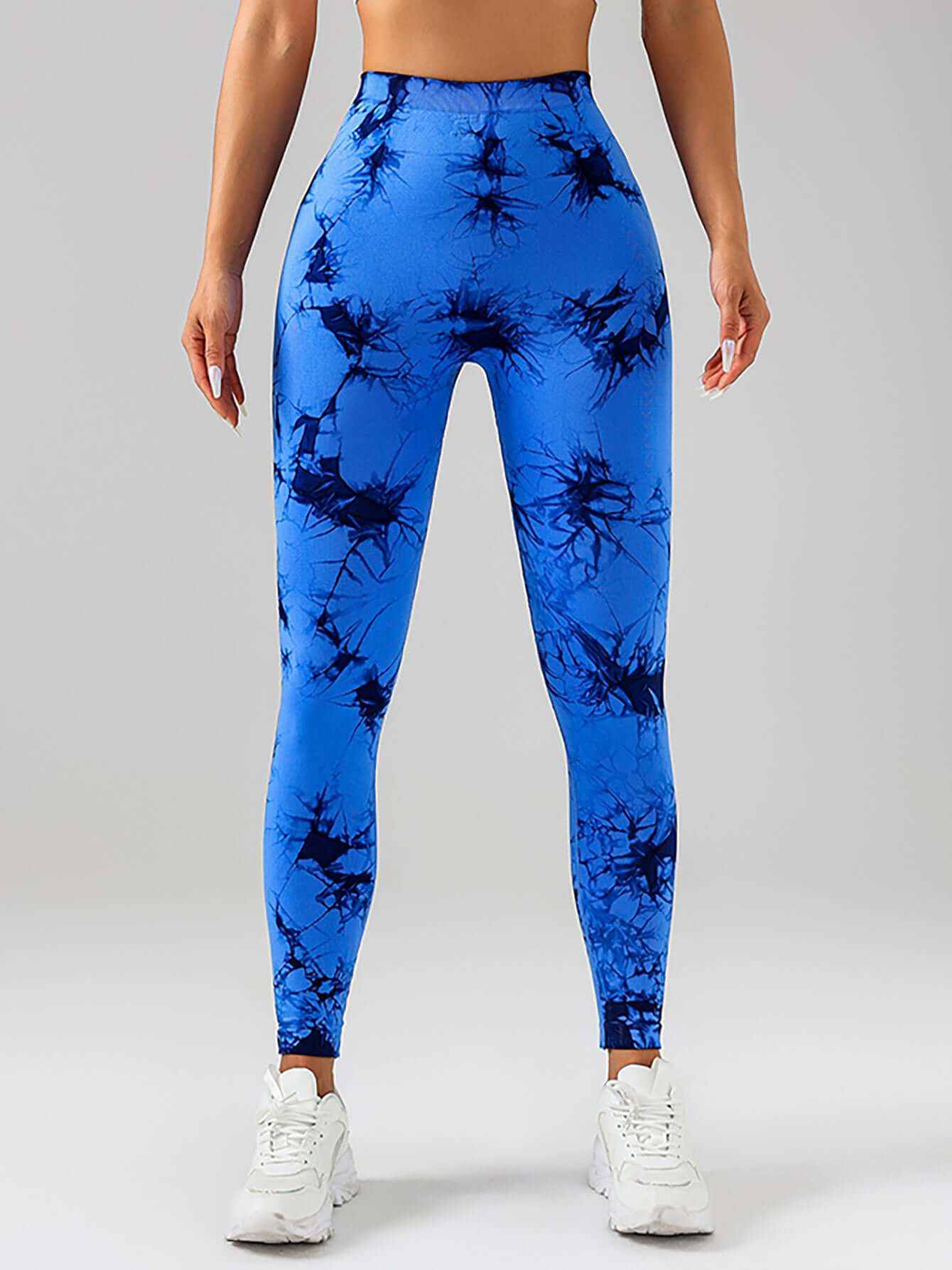 Tie Dye Slimming Yoga Leggings, Butt Lifting High Stretch Casual Fitness Yoga Pants, Women&