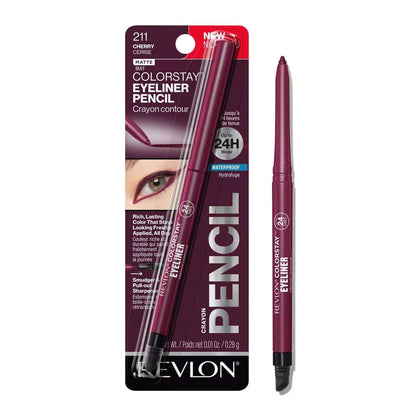 Revlon Colorstay Pencil Waterproof Eyeliner - Built-In Sharpener - 0.01Oz