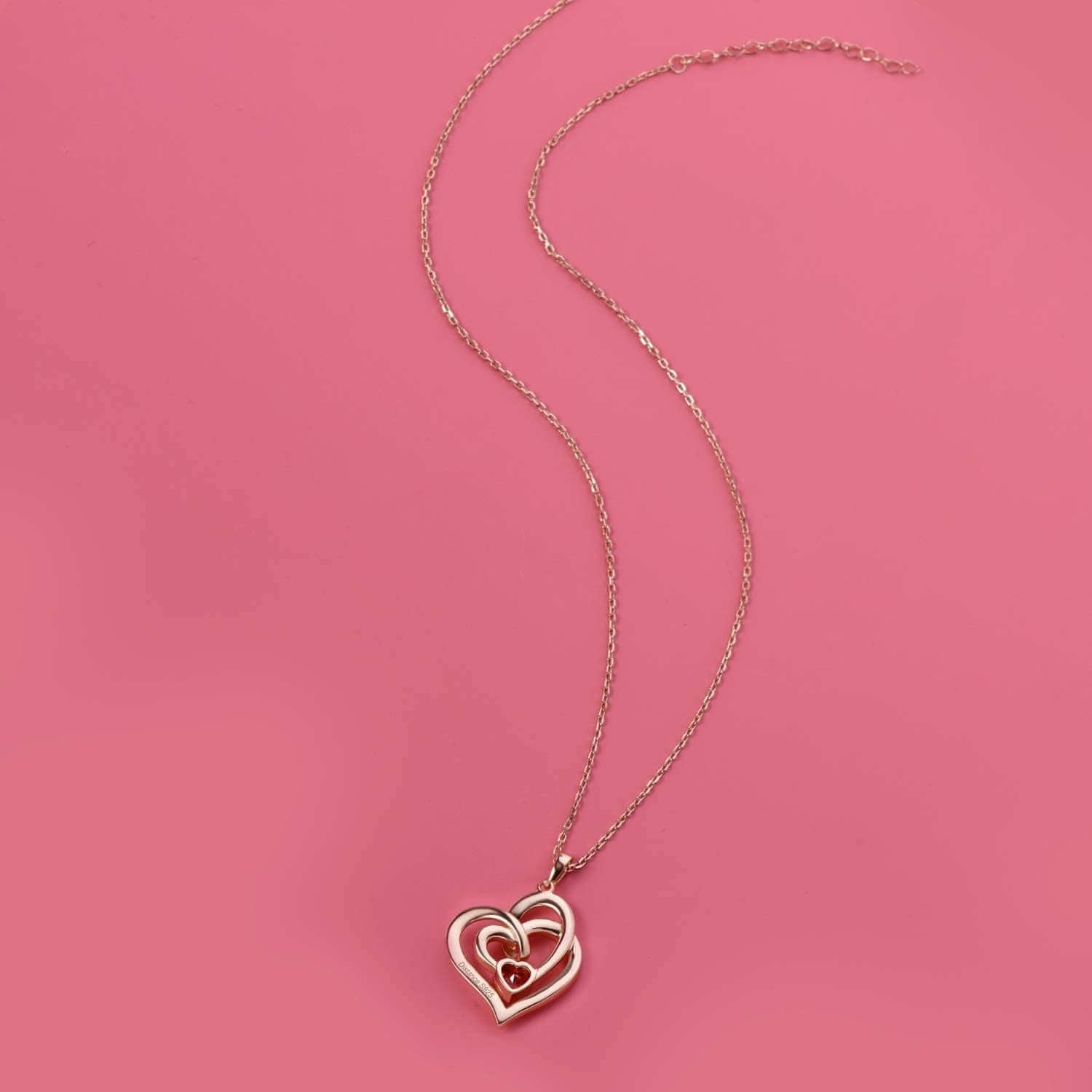 Heart Necklace for Women 925 Sterling Sliver Birthstone Heart Jewelry I Love You to the Moon and Back Necklaces for Mother Girlfriend Wife with Jewelry Gift Box