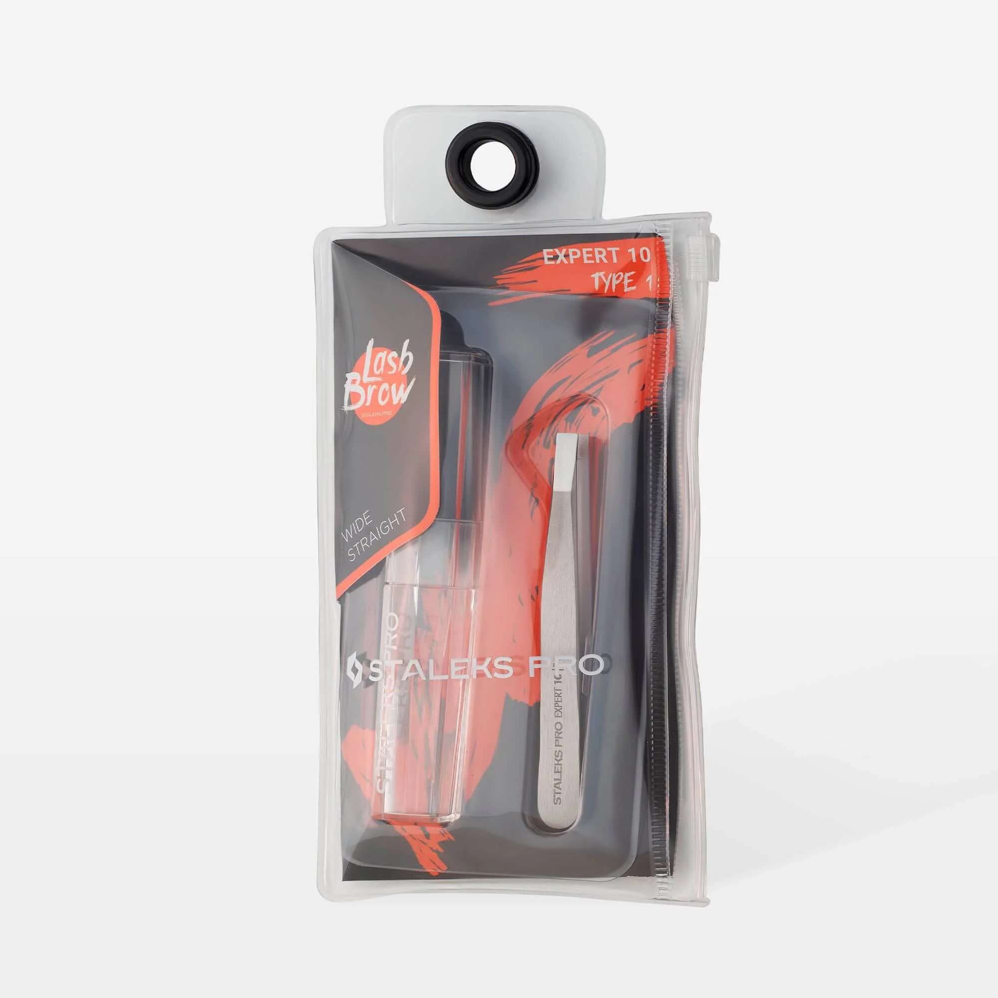 Staleks Eyebrow Tweezers Expert 10 Type 1 (Wide Straight)