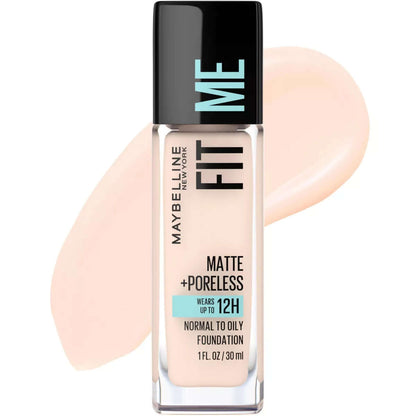 Maybelline Fit Me Matte + Poreless Oil Free Liquid Foundation - 1 Fl Oz