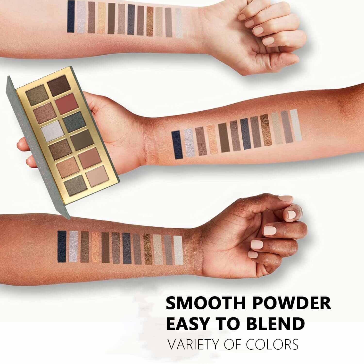 12 Colors Naked Eyeshadow Makeup Palette Matte &amp; Pearlescent Make up Pallet with Mirror Highly Pigmented Long Lasting Waterproof Travel Size Gift Kit