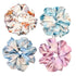 Large Satin Scrunchies XL Silk Oversized Scrunchie for Thick Long Hair Scrunchy Bobbles Hair Ties Jumbo for Women Girls (PAINTING)