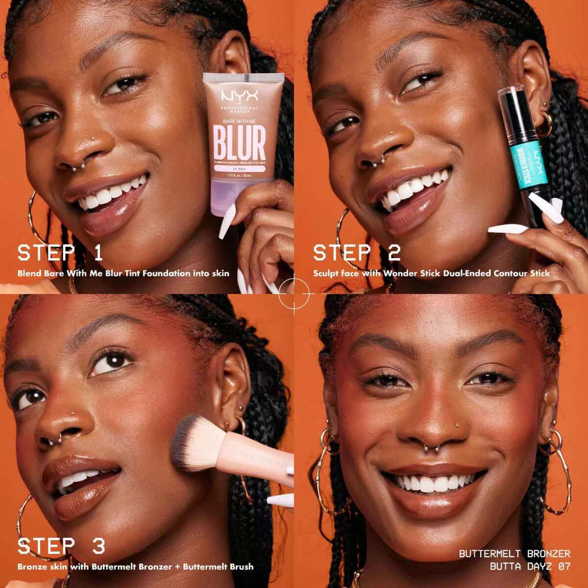 NYX Professional Makeup Buttermelt Bronzer - 0.17Oz