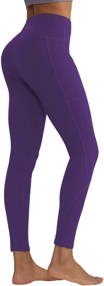 High Waisted Leggings for Women with 3 Pockets, Tummy Control Yoga Pants for Workout Yoga Casual