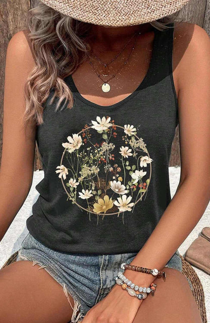 Country Concert Tank Tops Women Vintage Sunshine Racerback Tank Tops Summer Casual Classic-Fit Sleeveless T Shirt Cami