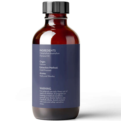 Cold Pressed Tamanu Oil, 4 Fl Oz - Calms Irritated Skin - Moisturises Dry Scaly Skin - by