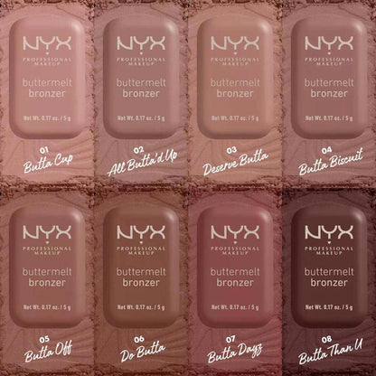 NYX Professional Makeup Buttermelt Bronzer - 0.17Oz