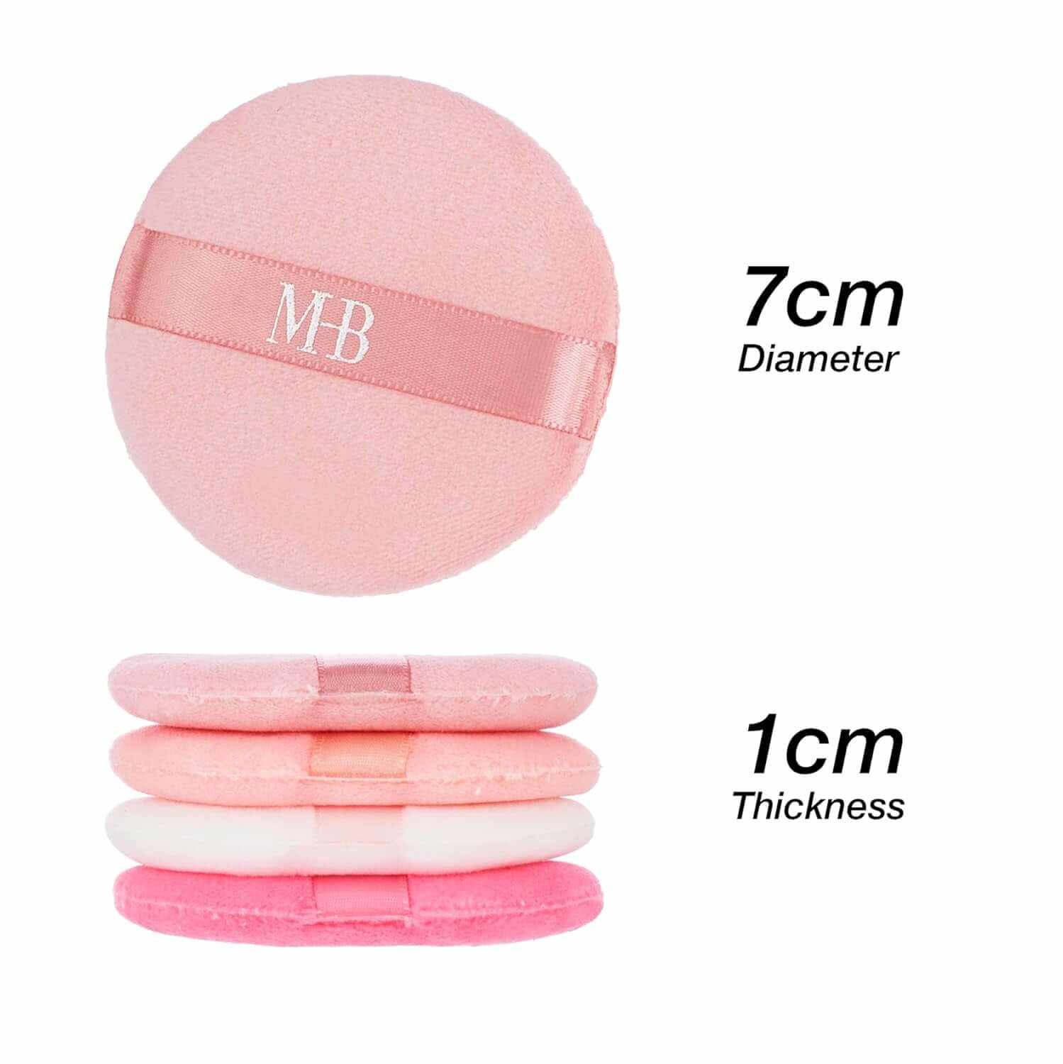 8Pc Beauty Buffs Set - round Beauty Blenders Collection, Flawless Finish Makeup Sponges to Blend &amp; Set - Cosmetic Beauty Puff Makeup Applicators Professional Beauty Tools + Accessories