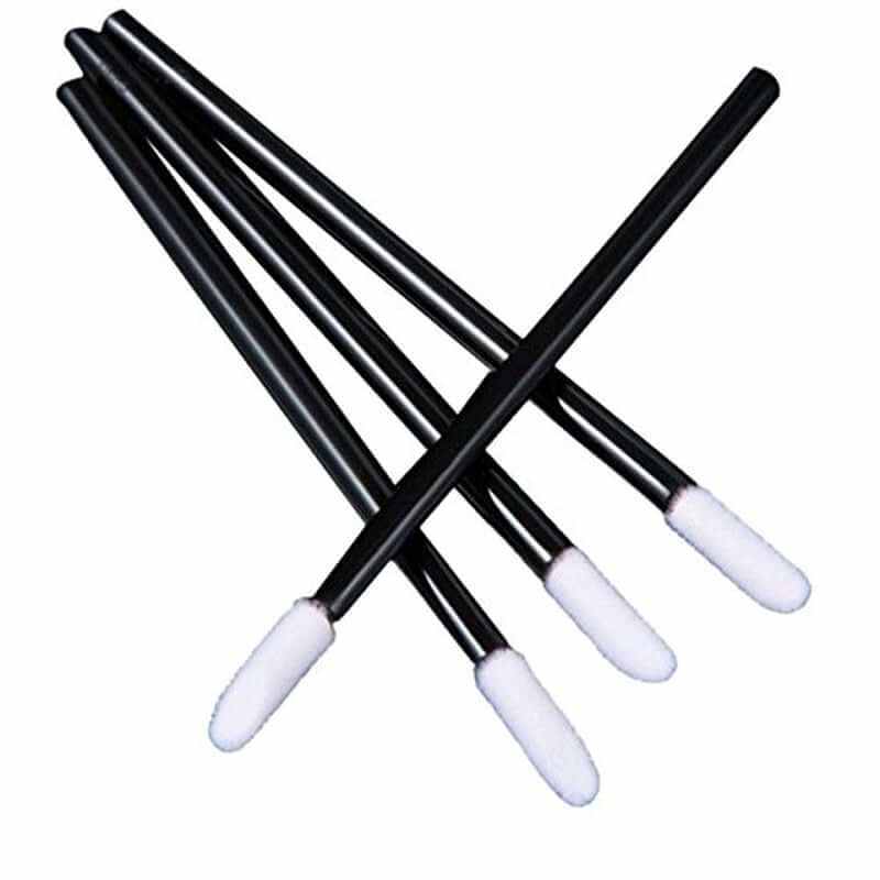 500Pcs/Set Disposable Lip Brushes Make up Brush Lipstick Lip Gloss Wands Applicator Tool Makeup Beauty Tool Kits (Black)