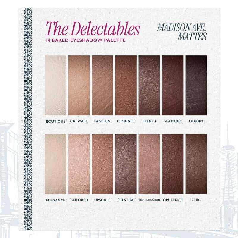 The Delectables 14 Multi-Finish Baked Eyeshadows: Madison Ave. Mattes