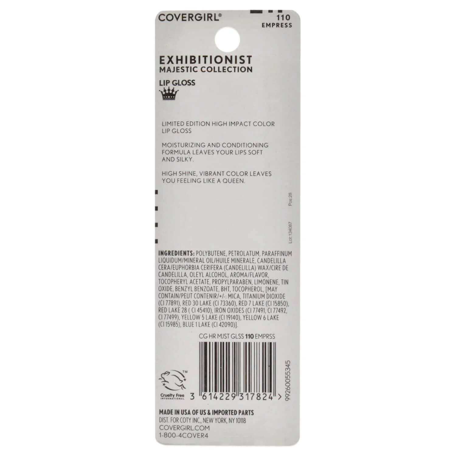 Covergirl Exhibitionist Majesty Lip Gloss - Empress Lip Gloss Women 0.12 Oz