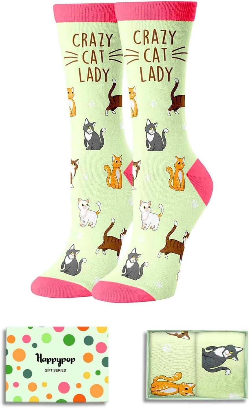 Crazy Chicken Socks for Women - Funny Crazy Chicken Cat Bee Lady Gifts for Lovers