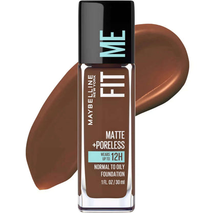 Maybelline Fit Me Matte + Poreless Oil Free Liquid Foundation - 1 Fl Oz