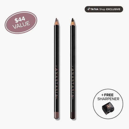 Moody Lipliner Duo - Shades Amethyst/Stormy, Cinnamon/Midnight Rouge