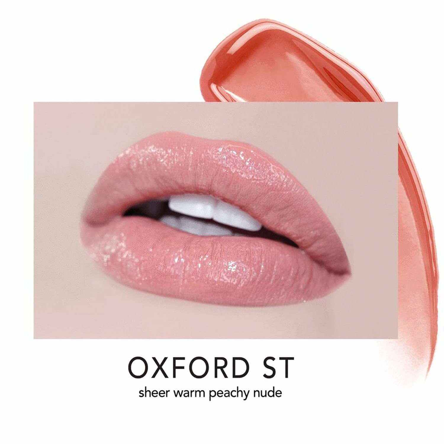 Sheer Pigment Lip Gloss, Oxford St Sheer Warm Peachy Nude, Vanilla Macaron, 0.21 Ounce (Pack of 1)