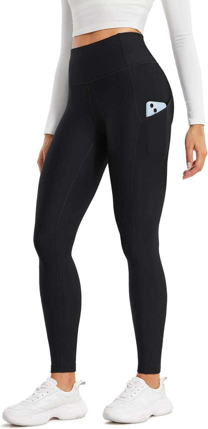 Womens Fleece Lined Leggings with Pockets 28&