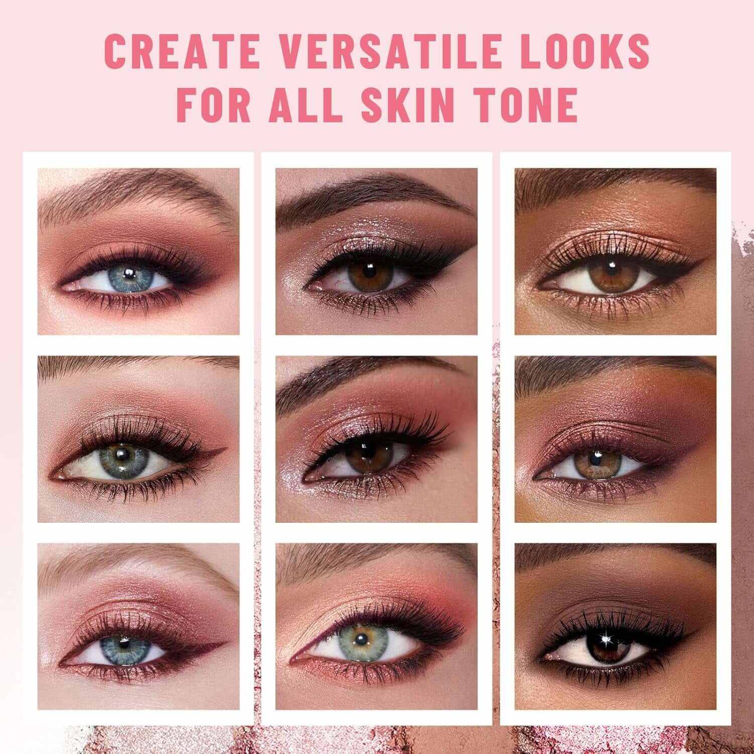 6 Colors Mini Eyeshadow Makeup Palette Blush-Colored Neutral Tone Eye Shadow Matte &amp; Shimmer Nude Make up Pallet with Mirror Blendable Highly Pigmented Travel Size Gift Kit 03