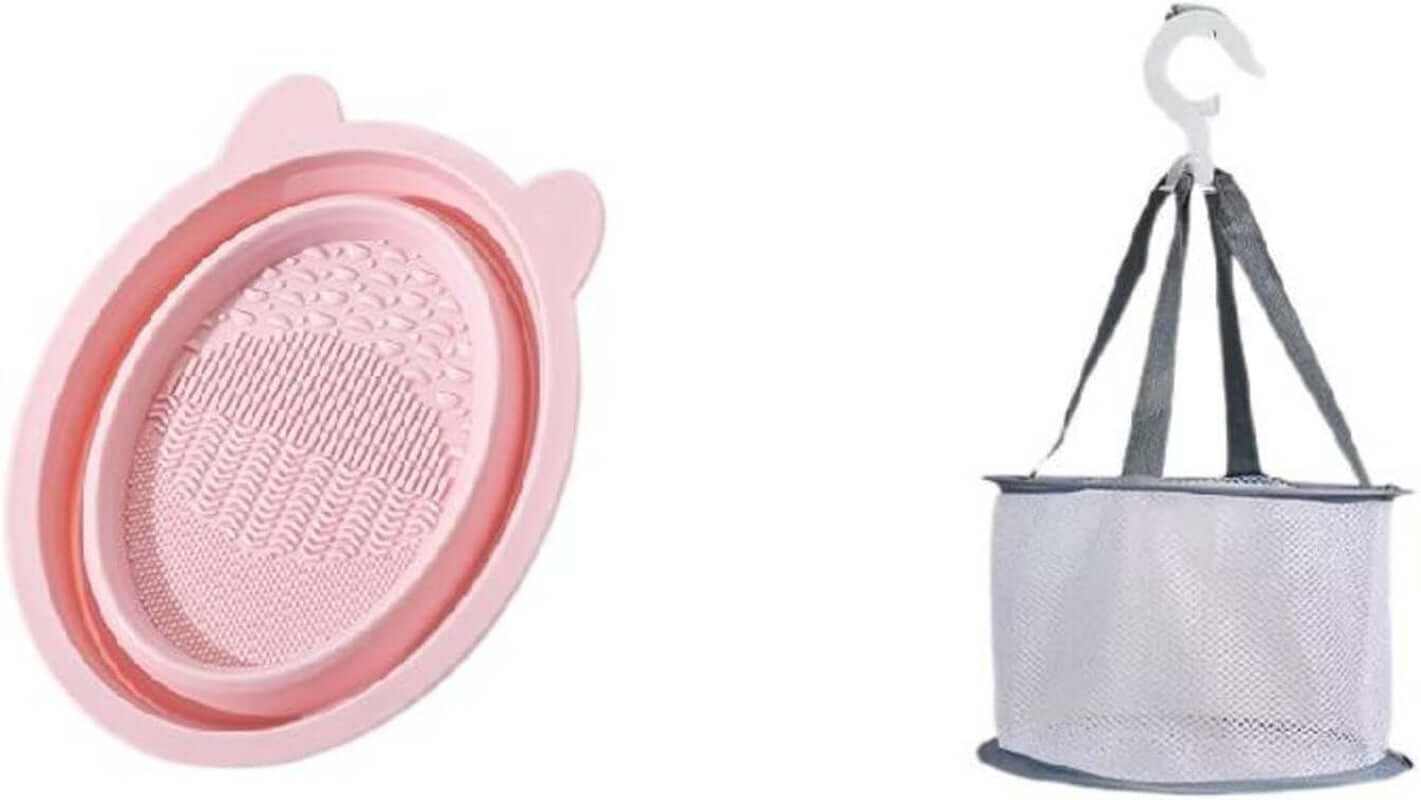 Makeup Brush Cleaning Pad Folding Beauty Tools Cleaning Brush Beauty Blender Powder Puff Cleaning