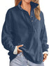 Oversized Sweatshirt Women’s fleece-lined Oversized Sweatshirt with mock neck design”