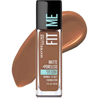 Maybelline Fit Me Matte + Poreless Oil Free Liquid Foundation - 1 Fl Oz