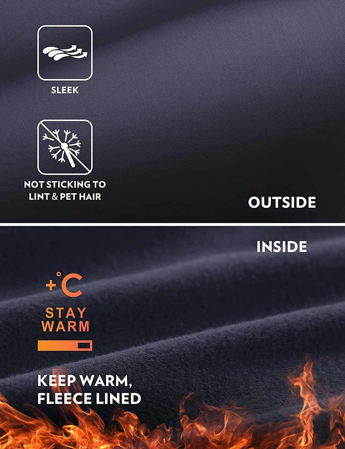 Womens Fleece Lined Leggings with Pockets 28&