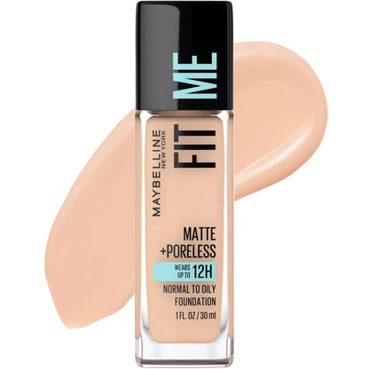 Maybelline Fit Me Matte + Poreless Oil Free Liquid Foundation - 1 Fl Oz