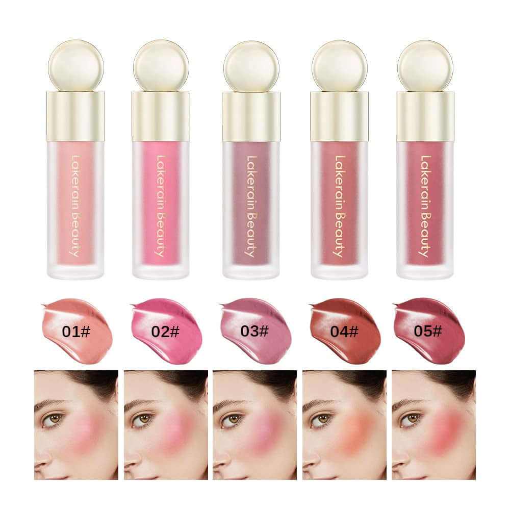 Soft Cream Blush Makeup, Liquid Blush for Cheeks, Natural-Looking Long Lasting, Smudge Proof, Velvet Mousse,Dewy Finish, Easy to Blend Blusher (