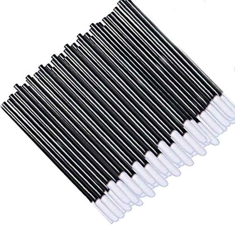500Pcs/Set Disposable Lip Brushes Make up Brush Lipstick Lip Gloss Wands Applicator Tool Makeup Beauty Tool Kits (Black)