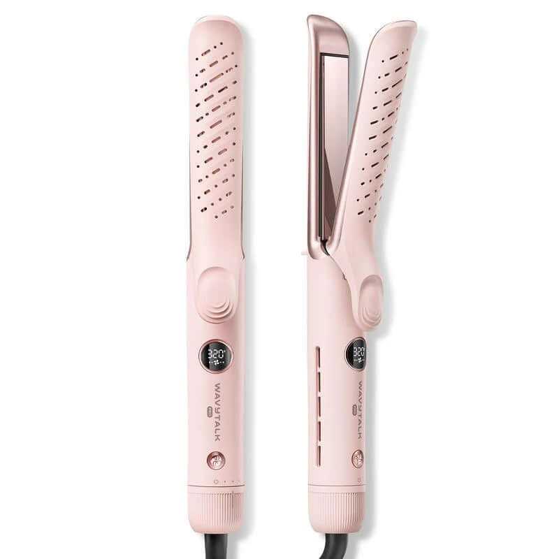Wavytalk Whirlwind Curl, 360° Airflow Styler with 3 Air Modes &amp; LED Display, 2-In-1 Hair Straightener and Curler with Cooling Air Vents to Lock in Style