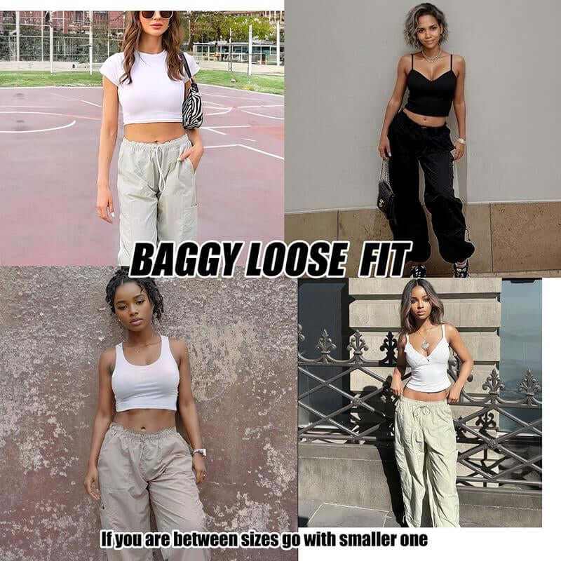 Y2K Cargo Pants Women Baggy