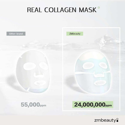 Collagen Face Mask, Bio-Collagen Mask Overnight for Skin Care, Anti-Wrinkle Facial Sheet Mask with 9 Peptides for Elasticity &amp; Moisturizing, Collagen Night Wrapping Mask, 8 Pcs