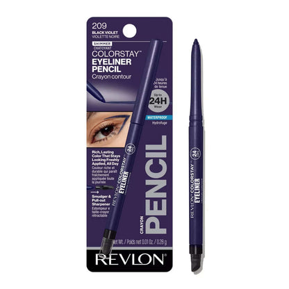 Revlon Colorstay Pencil Waterproof Eyeliner - Built-In Sharpener - 0.01Oz