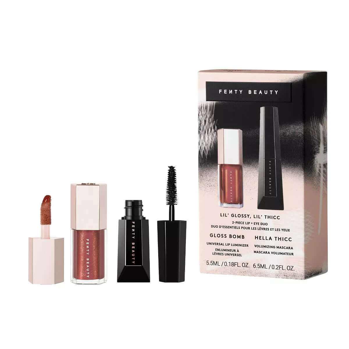 Fenty Beauty Lil Glossy Lil Thicc Lip + Eye Duo Set - 0.38 Fl Oz - Ulta Beauty