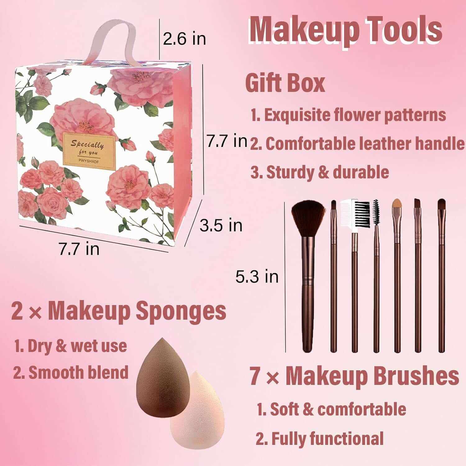 Makeup Set for Women, Makeup Kit for Beginners Teen Girls, Makeup Gift Set for Teens, Makeup Kit for Girls, Eyeshadow Palette, Lip Gloss, Face &amp; Eye Make Up