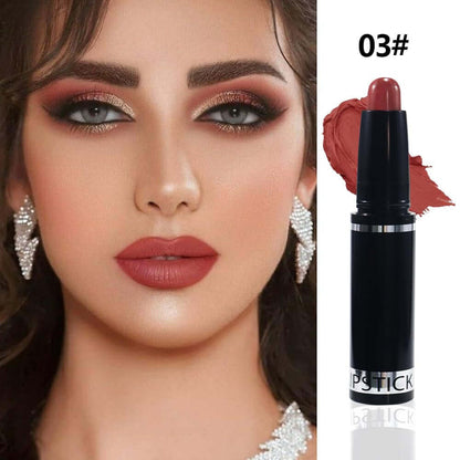 Brown Matte Lipstick Crayon Pencil Set,Velvet Lip Stick for Women 24 Hour Long Lasting Waterproof Lip Liner,Magic Lipstick 24 Hours Original Lip Liner Makeup Stain Long Lasting Waterproof