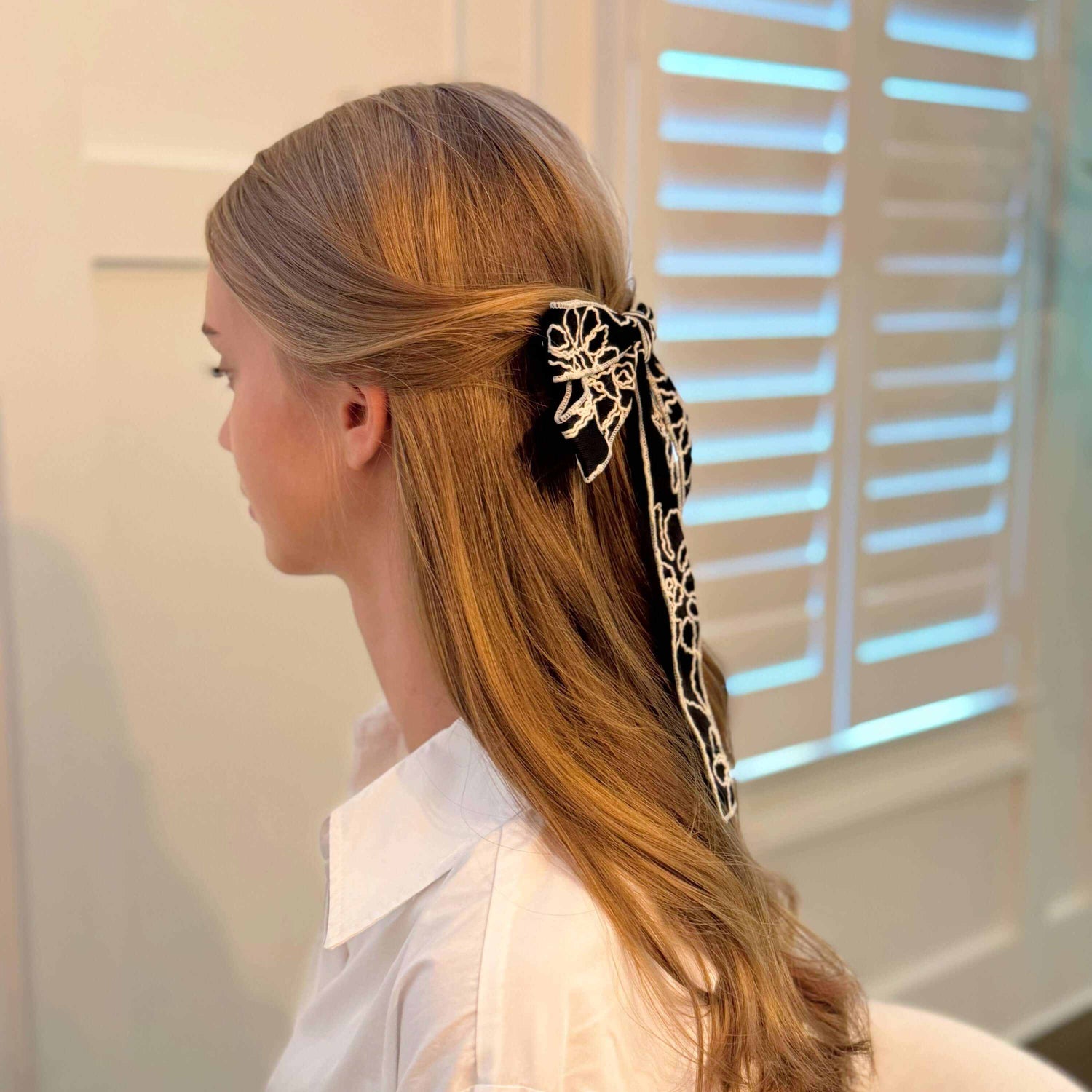 Artful Stitch Bow Hair Clip